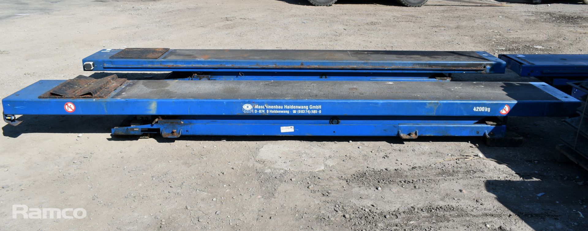 Maschinenbau Haldenwang GmbH scissor vehicle lift - full details in the description - Image 7 of 13
