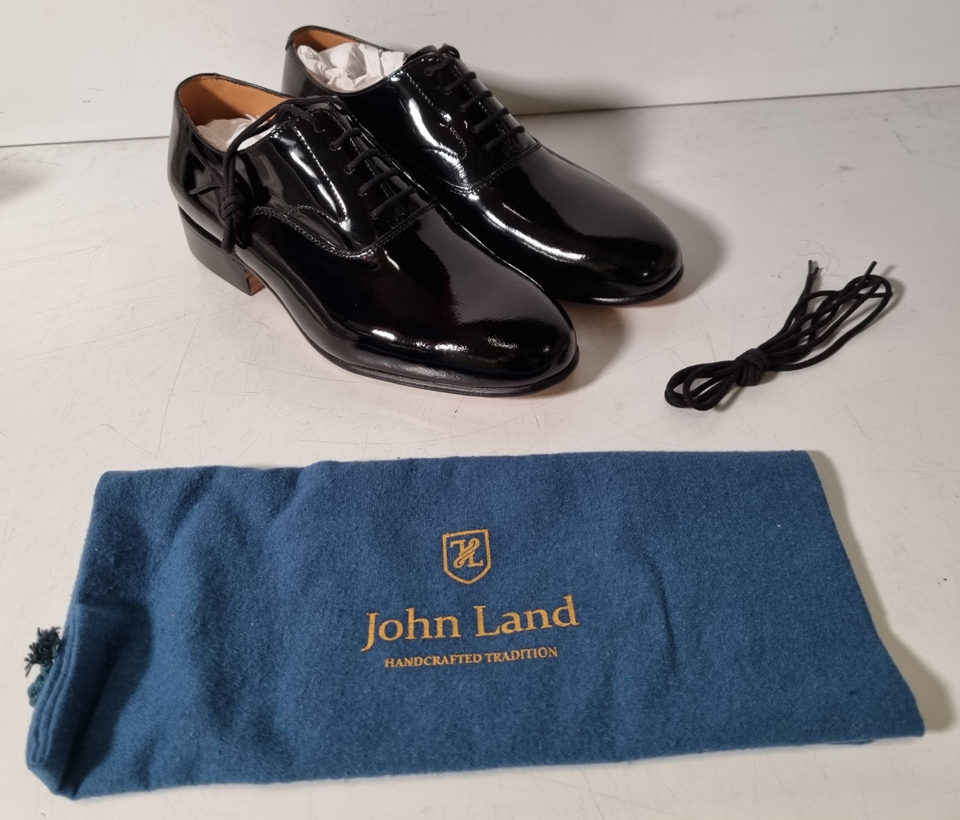 6x pairs of John Land patent shoes - Black - Size 5M - Image 11 of 44