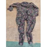 5x Black Immersion protection suits with integral socks