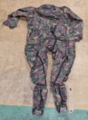 5x Black Immersion protection suits with integral socks