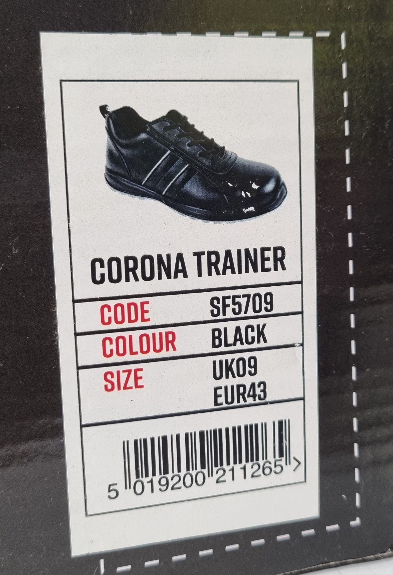 Blackrock Corona Black men's safety trainers - Size 9 - style 2 Cat S1 - SF5709 - Image 7 of 7