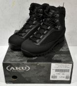 6x pairs of AKU Tactical female high liability combat boots - size 6L Black
