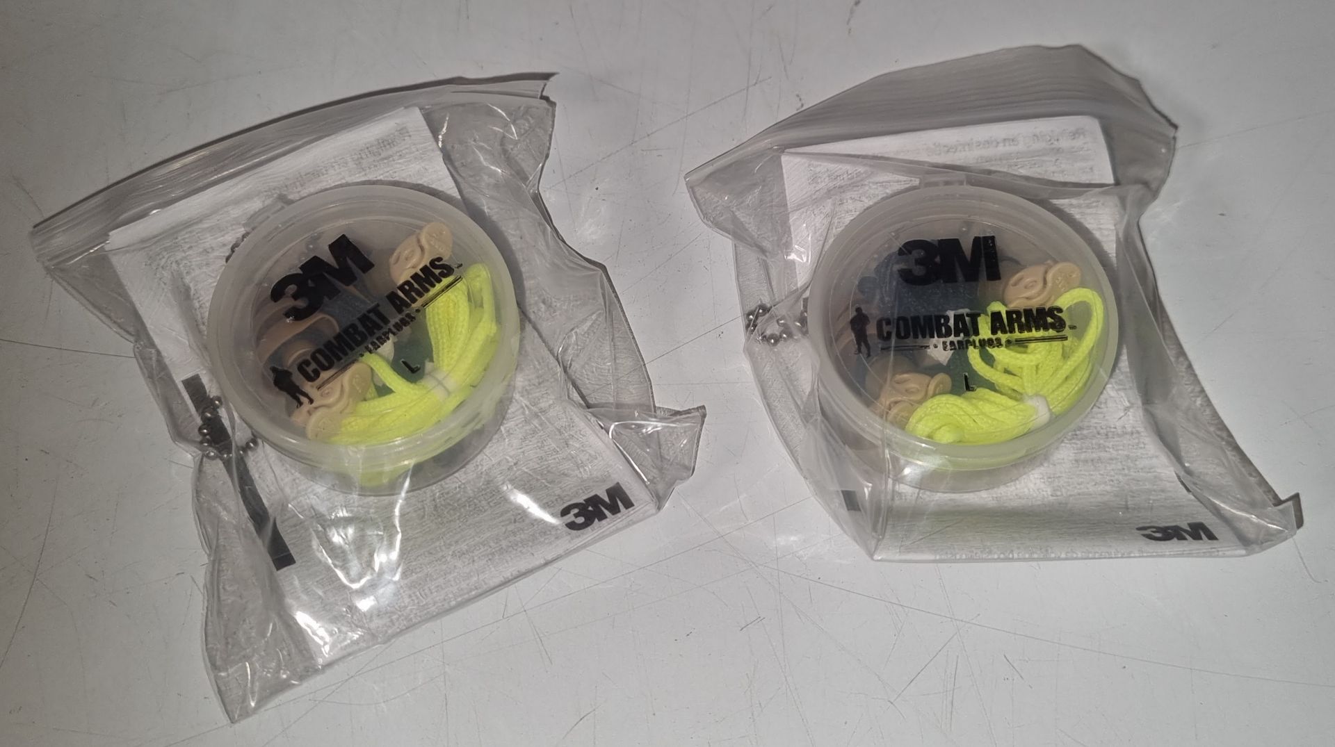 125x 3M E.A.R Ultrafit Series Yellow Reusable Corded Ear Plugs