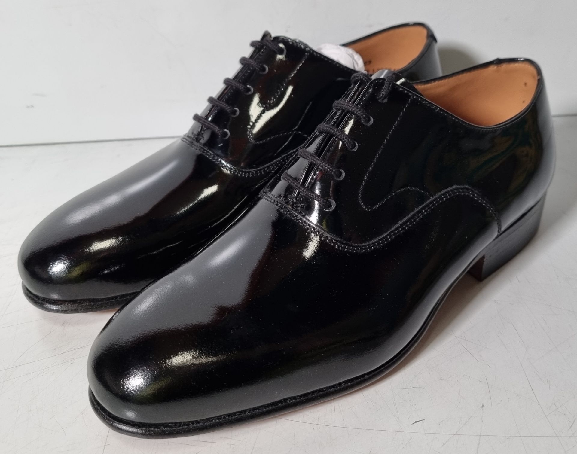 6x pairs of John Land patent shoes - Black - Size 5M - Image 42 of 44