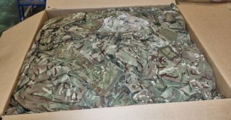 Various types of ex-military camo clothing - may include accessories - 192 kg – may require repair