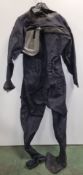2x Typhoon black immersion suit - XL, Typhoon Gore-tex drysuit - In need of repairing