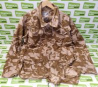 5x British Army Desert field jackets - mixed sizes