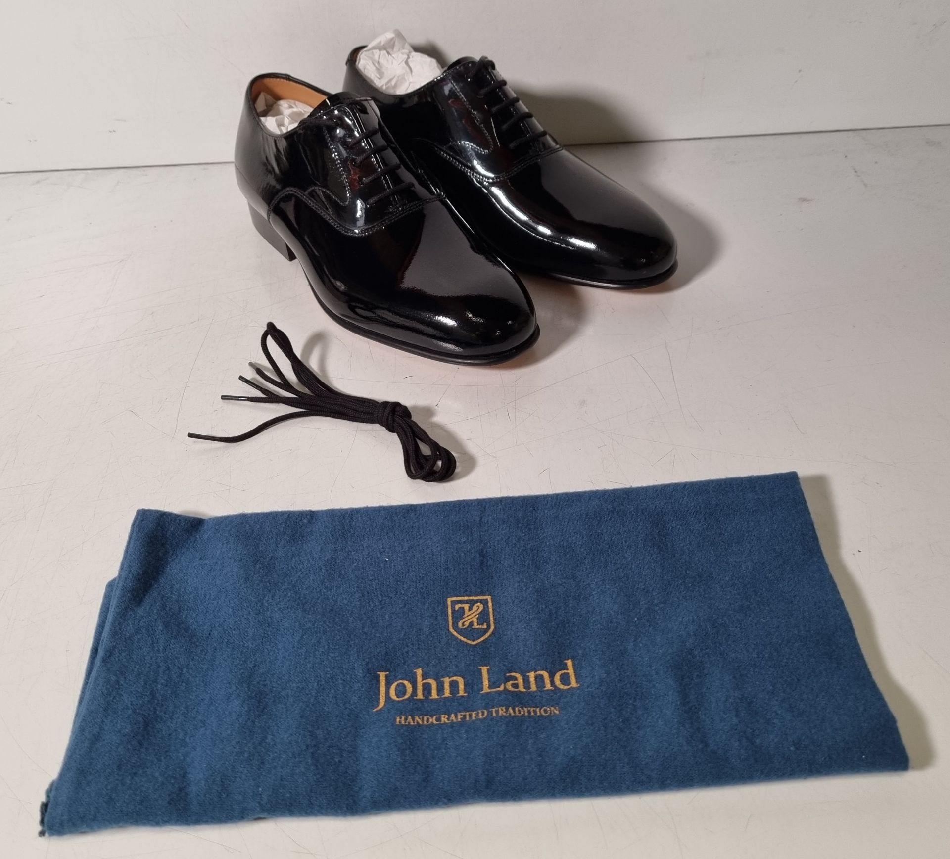 6x pairs of John Land patent shoes - Black - Size 5M - Image 26 of 44