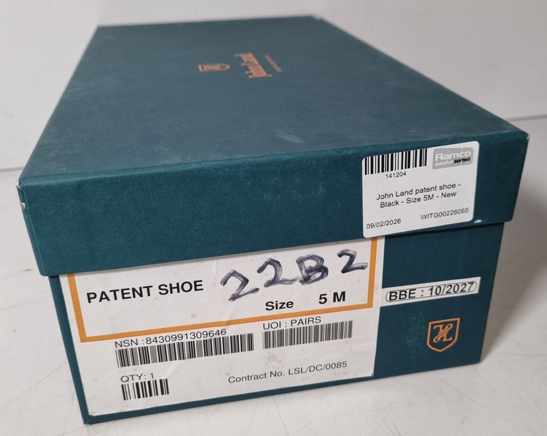 6x pairs of John Land patent shoes - Black - Size 5M - Image 38 of 44