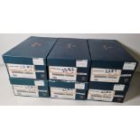 6x pairs of John Land patent shoes - Black - Size 5M