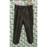 20x British Army barrack dress trousers - Dark Green - mixed sizes