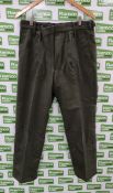 20x British Army barrack dress trousers - Dark Green - mixed sizes