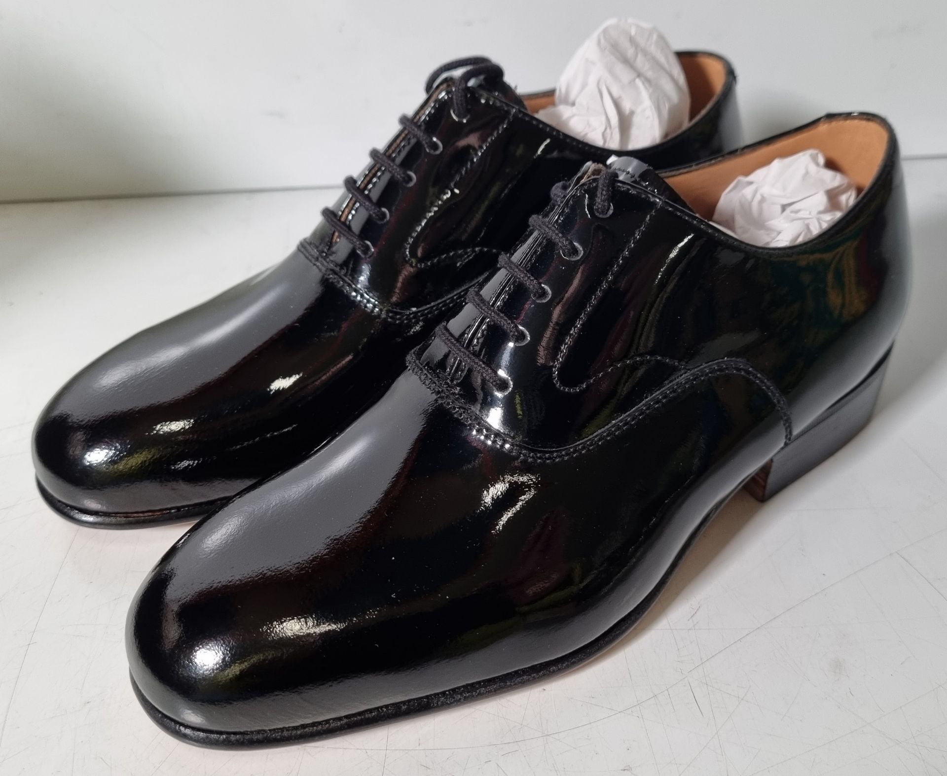 6x pairs of John Land patent shoes - Black - Size 5M - Image 6 of 44