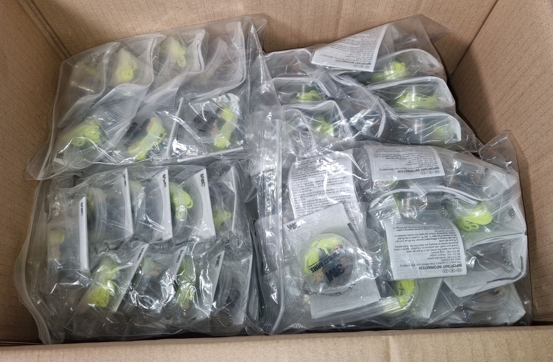 125x 3M E.A.R Ultrafit Series Yellow Reusable Corded Ear Plugs - Image 4 of 4