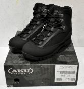 6x pairs of AKU Tactical female high liability combat boots - size 6L Black