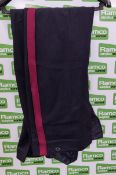 10x British Forces No 1 Dress trousers - D Blue with 4.8cm Scarlett Strip - mixed grade