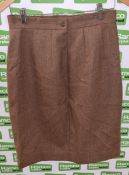 100x British Army No.2 womens dress skirts - mixed sizes