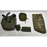 Various types of Olive ex-military accessories - 7 kg