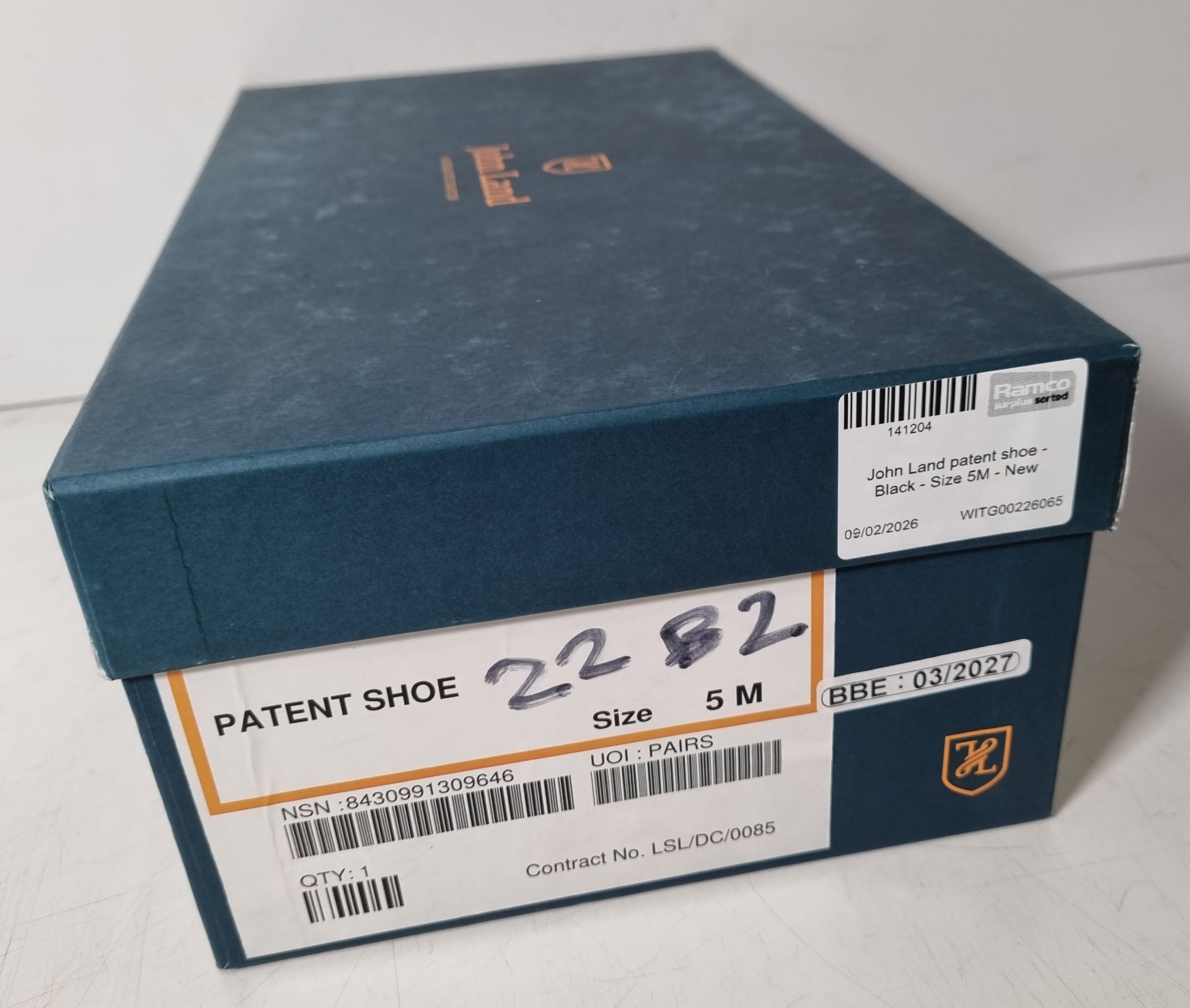 6x pairs of John Land patent shoes - Black - Size 5M - Image 31 of 44