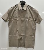 20x British Army Short sleeved shirts - Stone