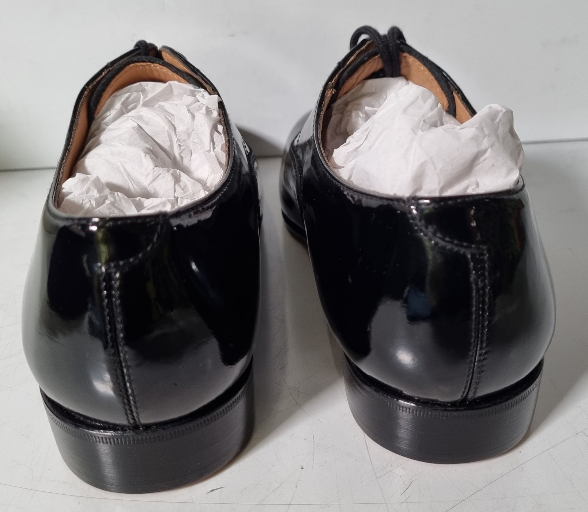6x pairs of John Land patent shoes - Black - Size 5M - Image 7 of 44
