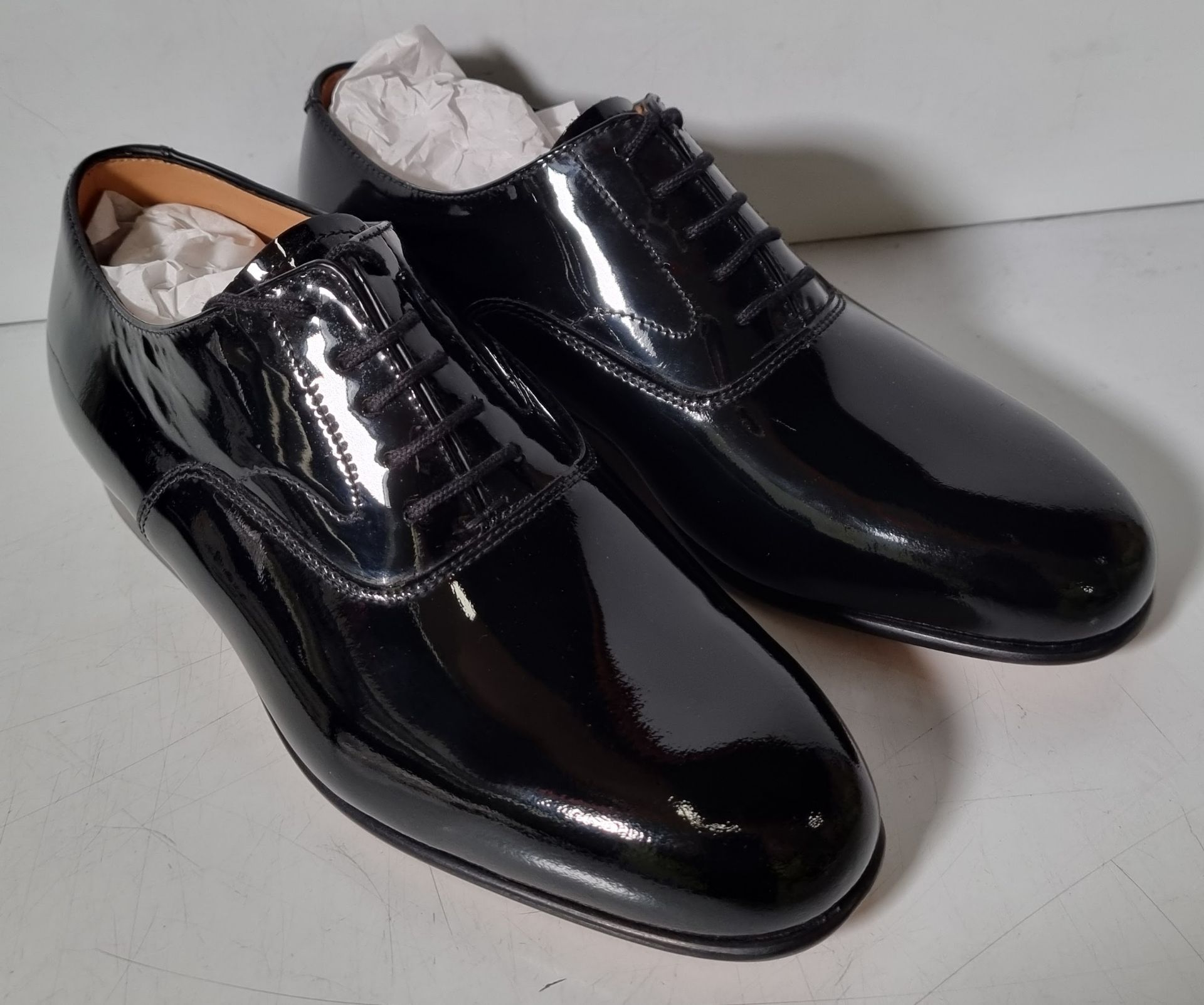 6x pairs of John Land patent shoes - Black - Size 5M - Image 27 of 44