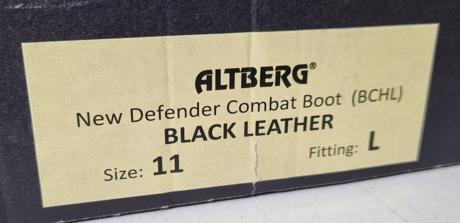 Altberg New Defender high liability mens black leather combat boots - Size 11L - Image 8 of 8