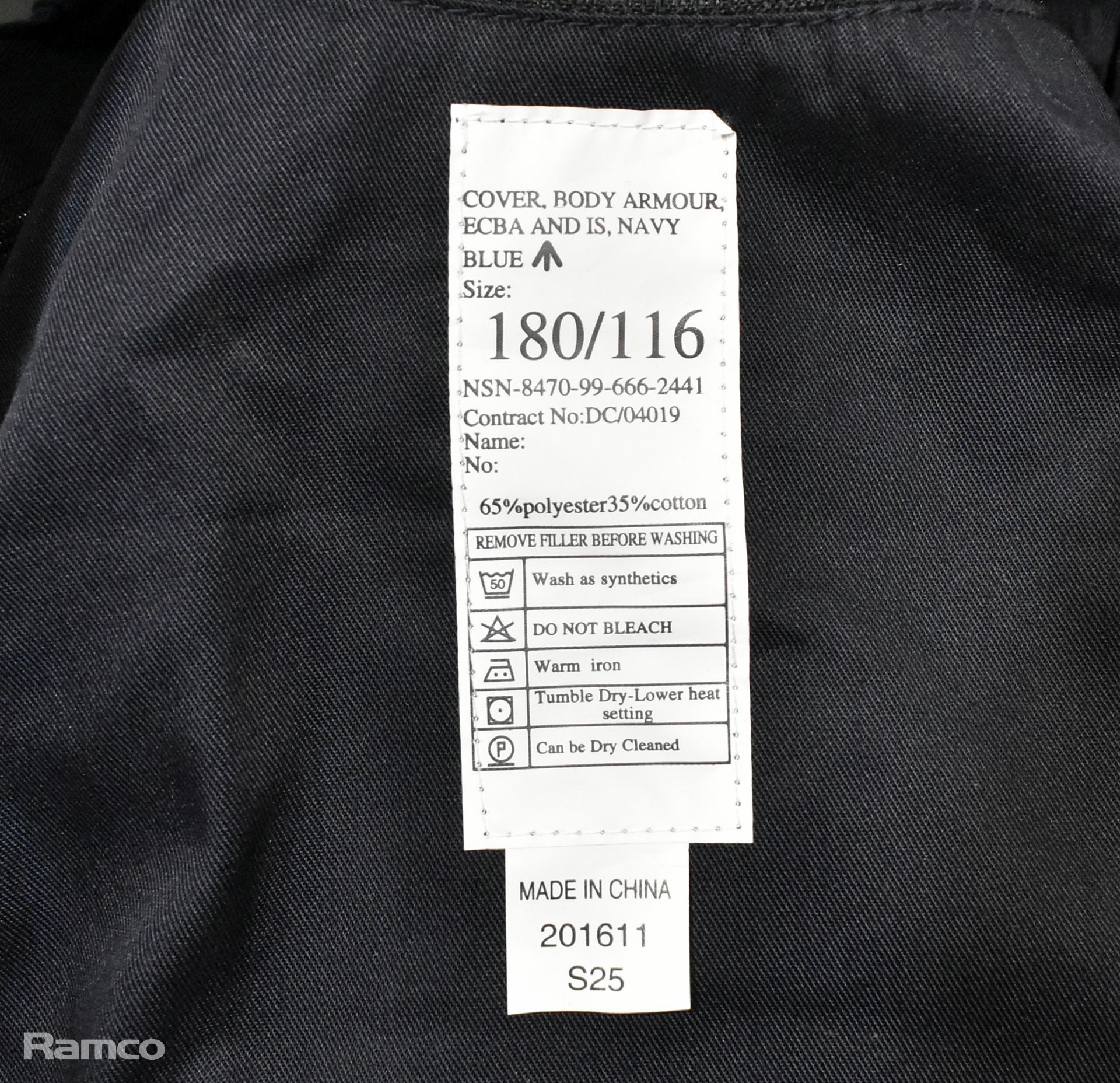 13x British Forces combat vests - mixed sizes - no filler - Navy Blue - Image 3 of 7