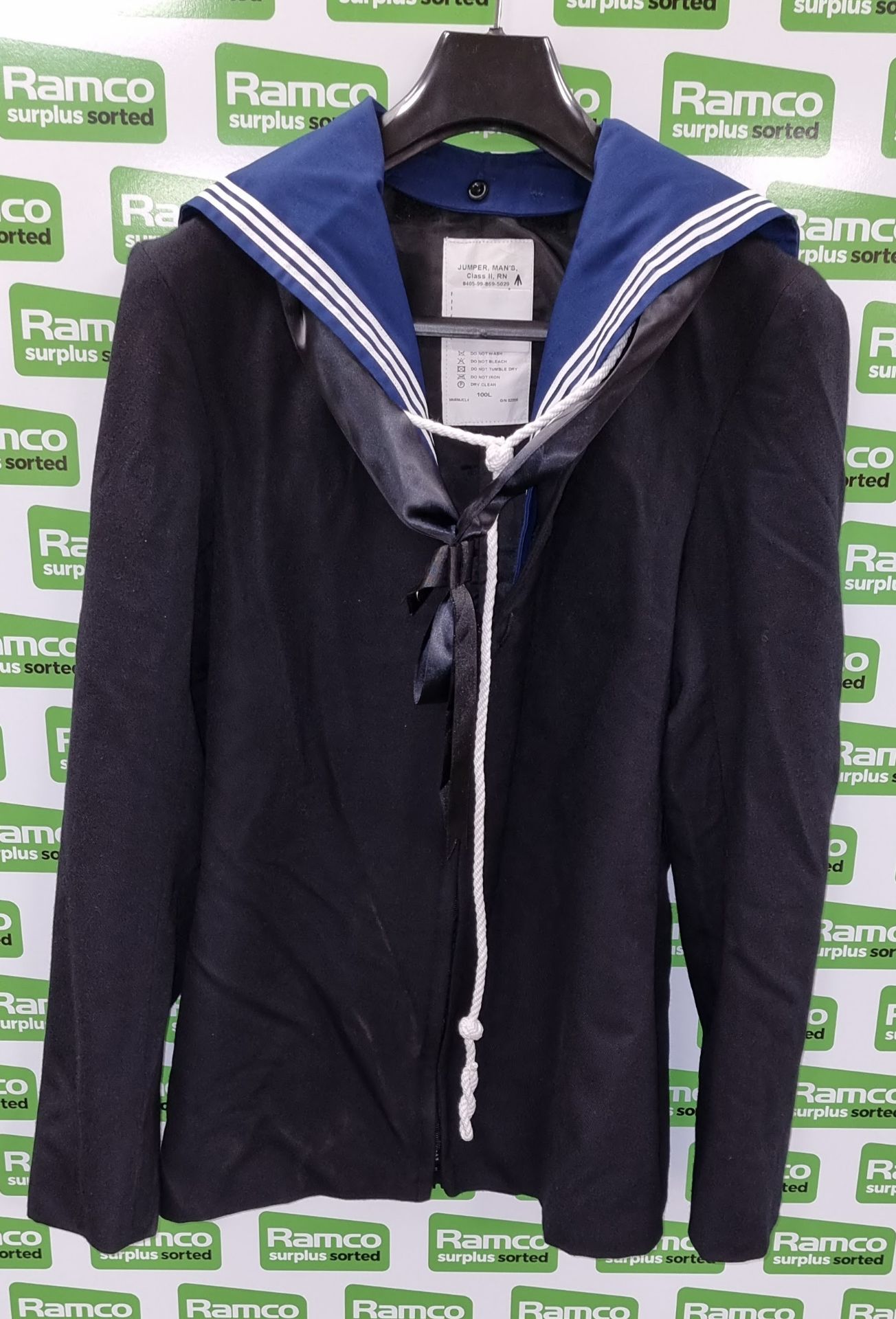 5x Navy No. 1B dress jackets, 5x Navy Class 2 jumpers, 5x Tri Service track suit jackets - blue - Image 13 of 36
