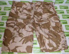 50x British Army combat shorts - Desert - mixed sizes