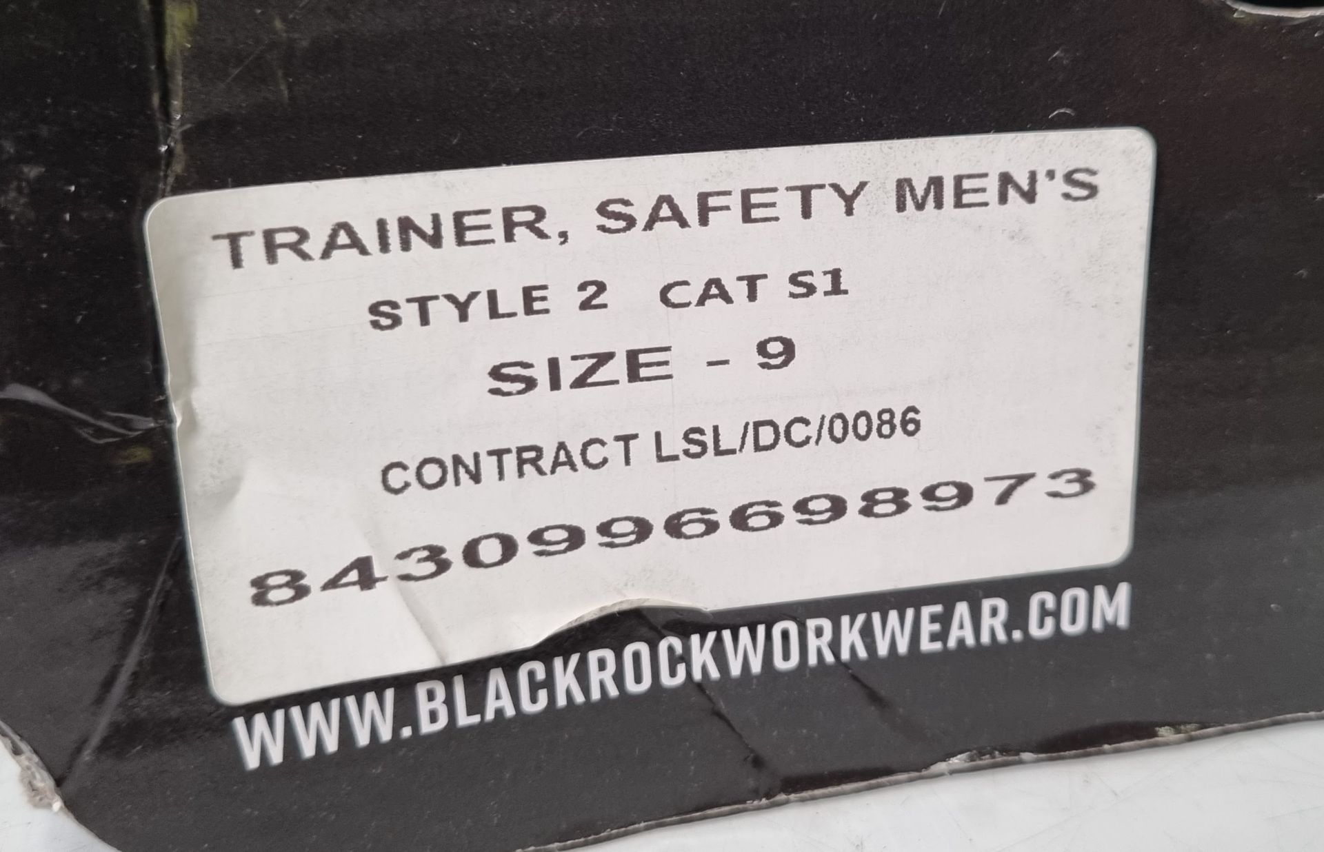 Blackrock Corona Black men's safety trainers - Size 9 - style 2 Cat S1 - SF5709 - Image 6 of 7