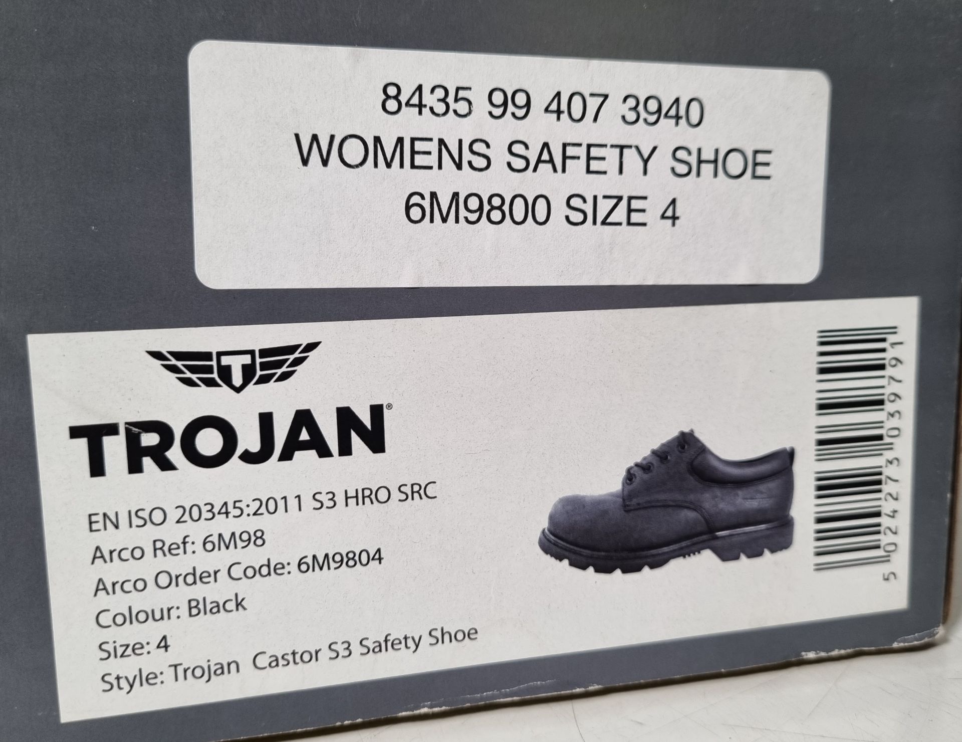 Trojan Castor S3 womens safety shoes - Size 4 - Image 7 of 7