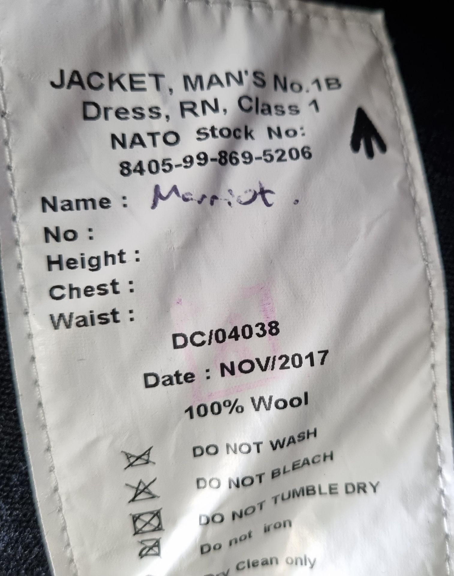 5x Navy No. 1B dress jackets, 5x Navy Class 2 jumpers, 5x Tri Service track suit jackets - blue - Image 30 of 36