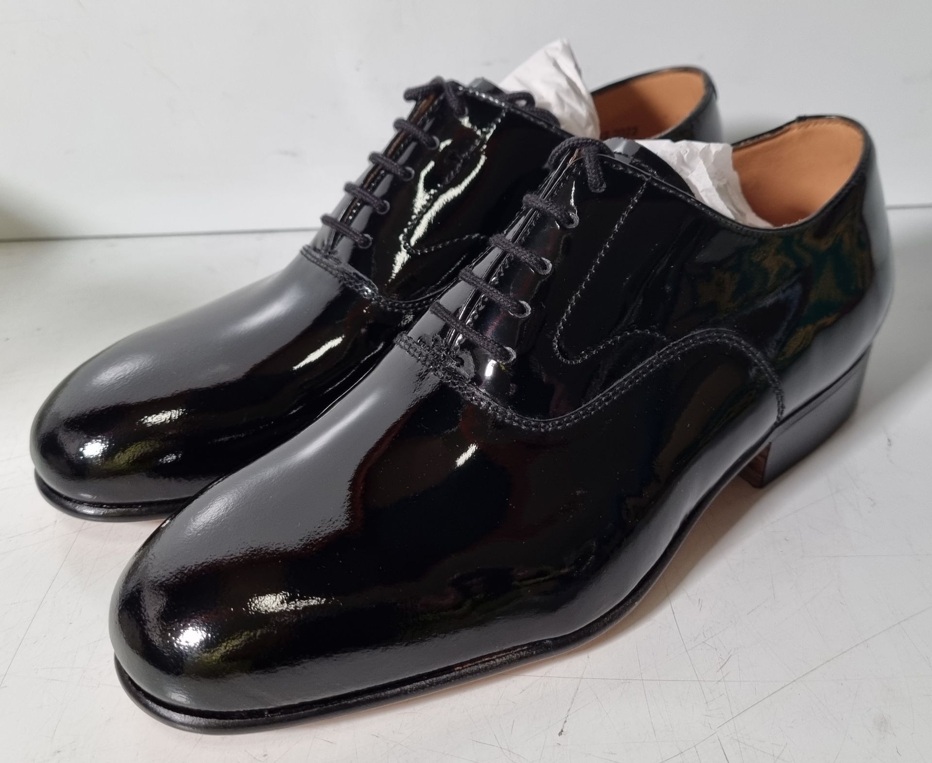 6x pairs of John Land patent shoes - Black - Size 5M - Image 21 of 44