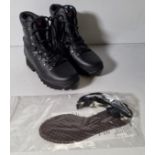 Altberg New Defender high liability ladies black leather combat boots - size 5M