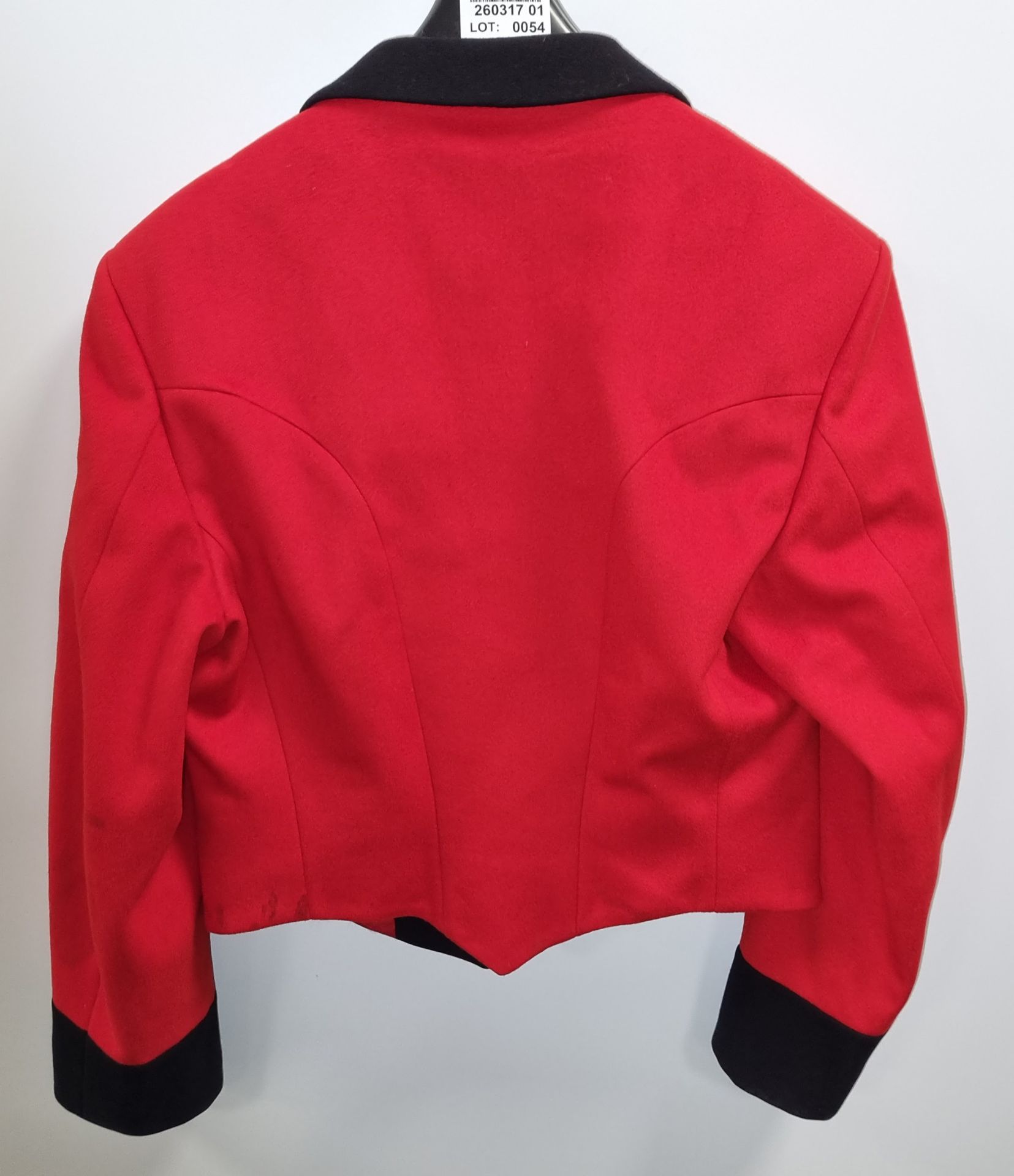 British Forces - Red short dress jacket - Black collar/cuff - Image 5 of 5