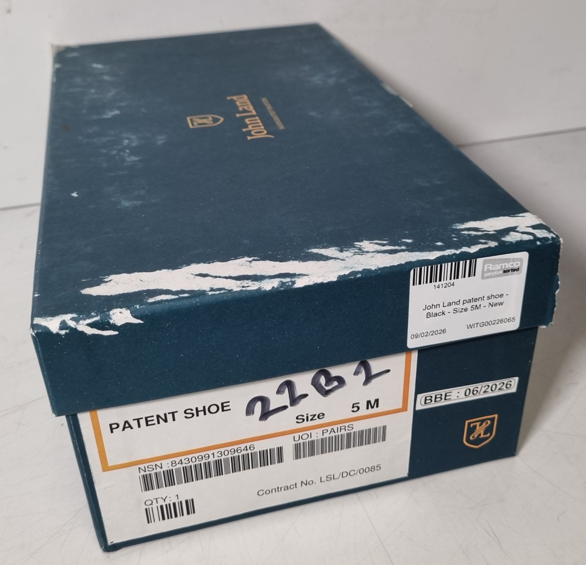 6x pairs of John Land patent shoes - Black - Size 5M - Image 24 of 44