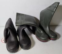 Dunlop Acifort wellington boots - Dark green, Dunlop Purofort wellington boots - Black