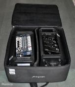 Yamaha Portable Stage PA System PAS300 with soft case on wheels - details in desc.