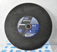 4x boxes of Norton Saint Gobain Vulcan metal flat cutting discs - 400x3.2x32.0mm - V01/2024