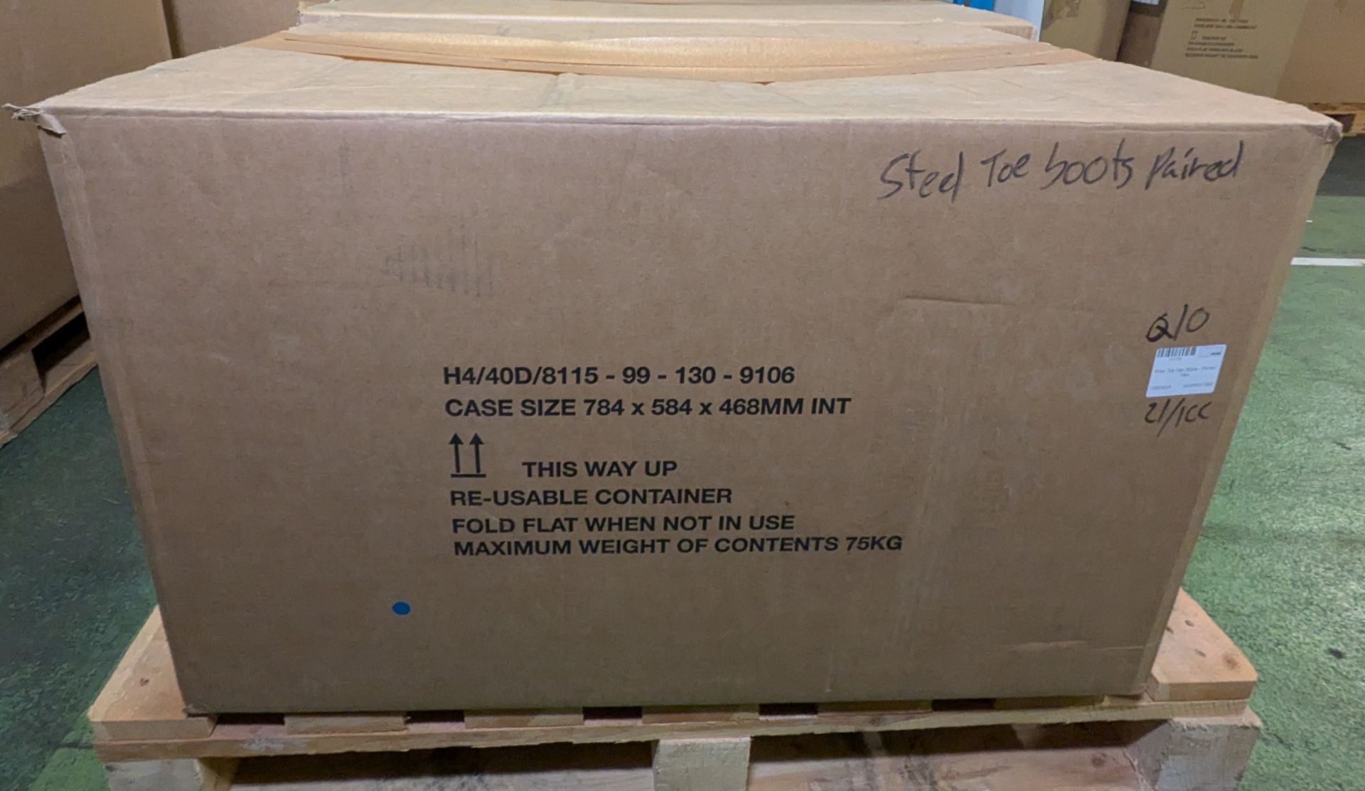 10x Steel toe cap boots - paired - Image 8 of 8