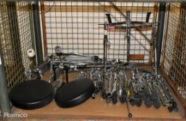 Drum hardware - mixed brands (Mapex, Gibraltar, Pearl & more) - cymbal and drum stands - see desc.
