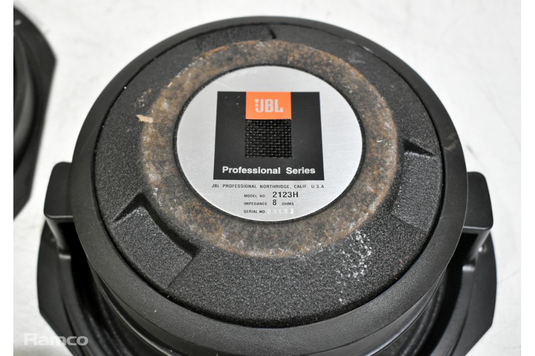 2x JBL 2123H 10 inch loudspeakers - 250W - Image 3 of 5
