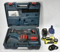 Bosch GSA 36V-LI Pro 36V cordless reciprocating saw & Fire/rescue equipment - see desc.