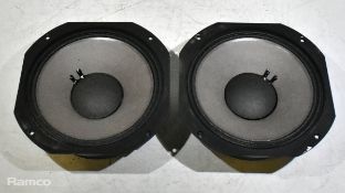 2x JBL 2123H 10 inch loudspeakers - 250W