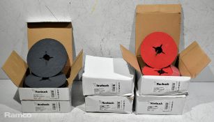 Mixed Roebuck abrasive discs - ceramic, zirconia & zironia - details in desc.