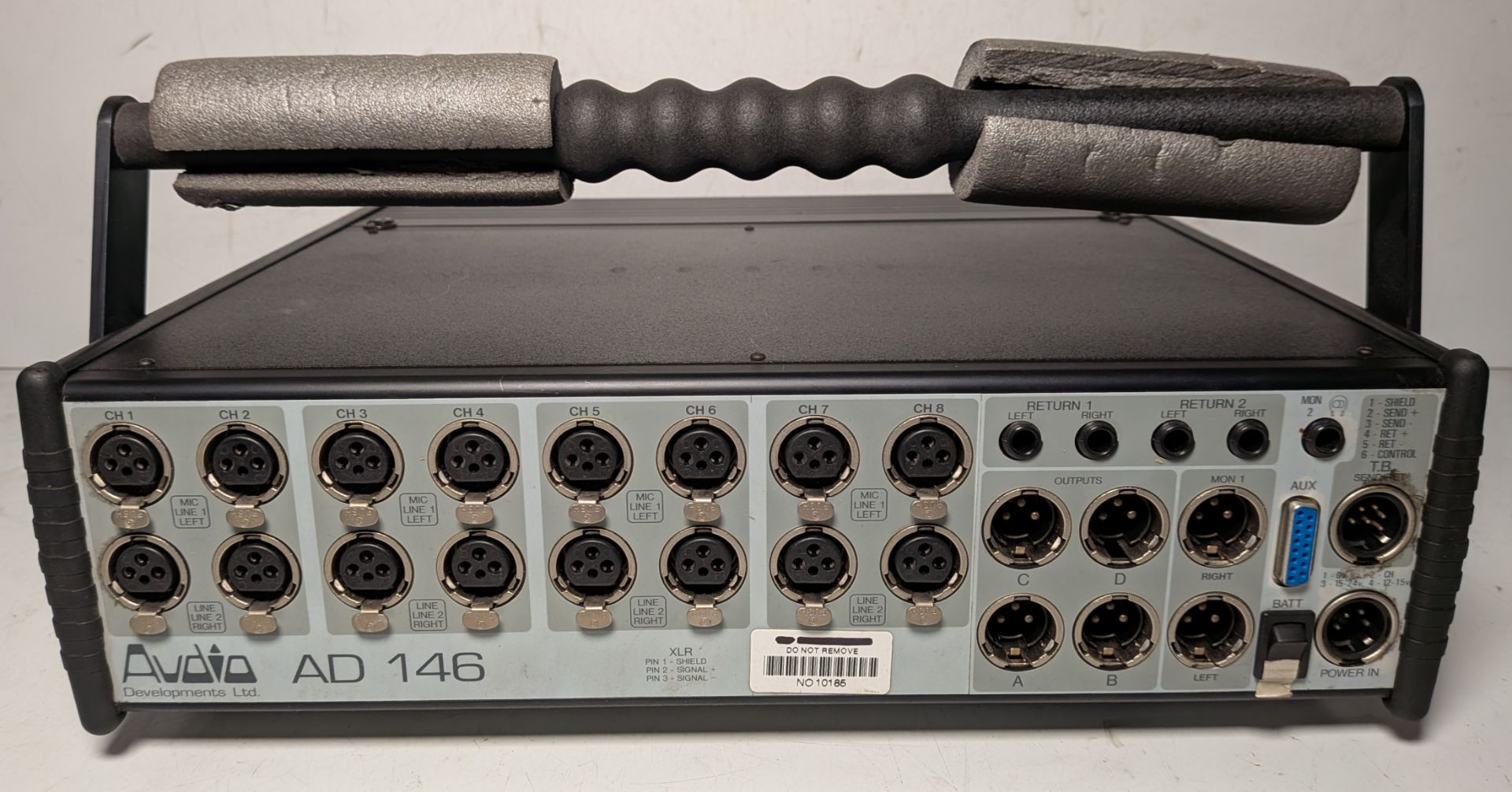 Audio Developments AD146 8 stereo channel mixer and power supply unit - W 390 x D 400 x H 110mm - Image 8 of 11