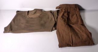 Various types of ex-military clothing - 144kg - may require repair or be as spares