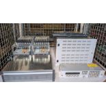 Audio broadcast components - Vistek modular system V1606, Quartz CP-3200A and Q6400-SV-6464-A
