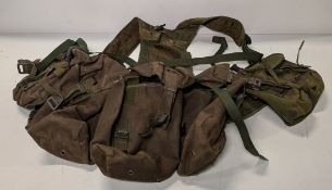 Various types of Olive ex-military accessories - 6kg